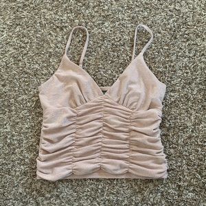 sparkly baby pink top